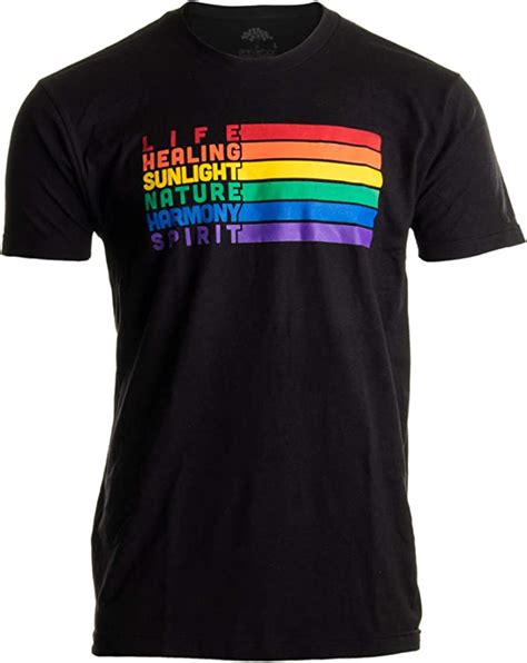 Pride Flag Meaning Lesbian Gay Bisexual Transgender Lgbtq Men Women T Shirt Clothing