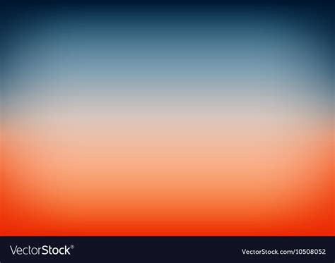 Sunset Sky Blue Orange Gradient Background Vector Image
