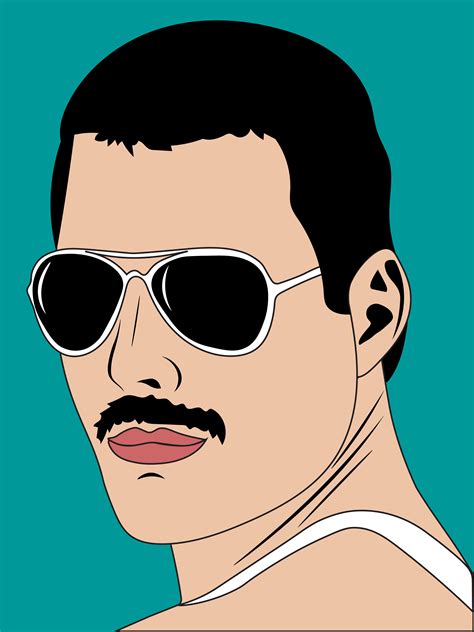 Drawing Bohemian Rhapsody Drawing Freddie Mercury Cartoon