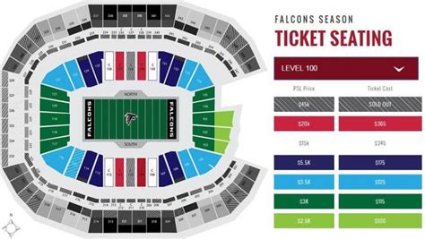 Atlanta Falcons Seating Chart And Seat Views Tickpick