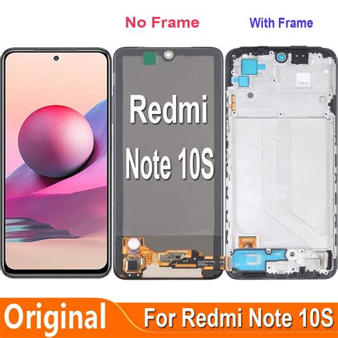 Original For Xiaomi Redmi Note 10s Lcd Display Touch Screen Digitizer