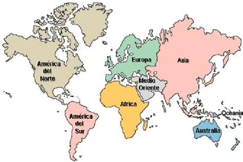 Los Seis Continentes Del Mundo Imagui