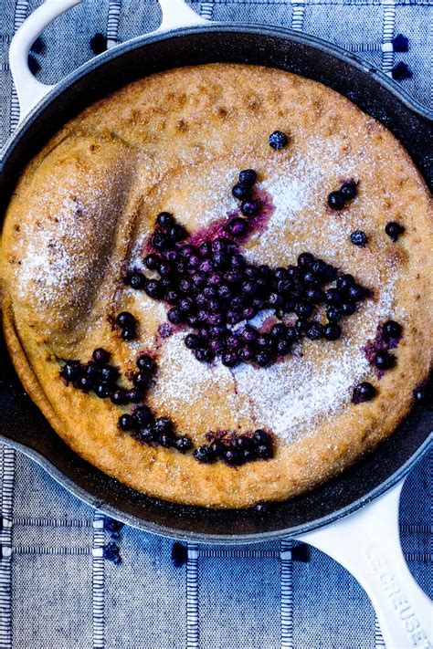 Basic Dutch Baby Pancake With Wild Blueberries Creative In My Kitchen
