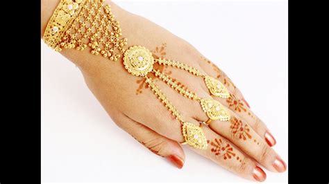 Gold Bracelets With Ring For Wedding Gold Jewellery Collection Youtube