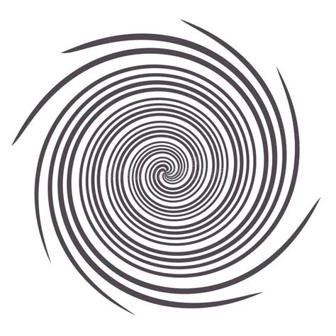 Gráfico Blanco Y Negro Espiral Stock De Ilustración Ilustración De
