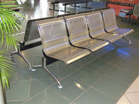 Stainless Steel Airport Seating Alliance Outdoor Lounge Chair
