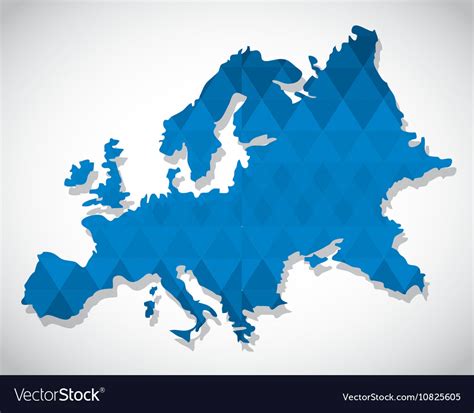 Isolated Europe Map Design Royalty Free Vector Image