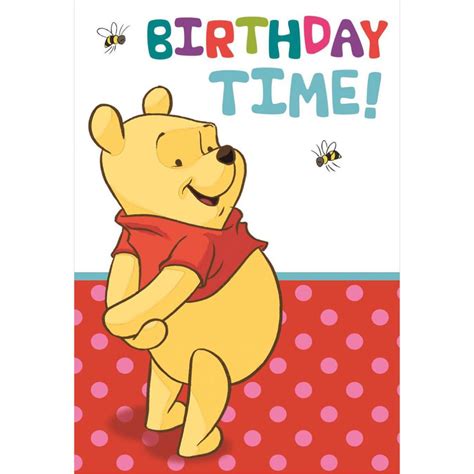 Birthday Time Disney Winnie The Pooh Birthday Card 25470214