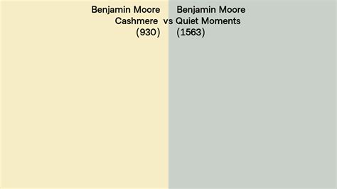 Benjamin Moore Cashmere Vs Quiet Moments Side By Side Comparison