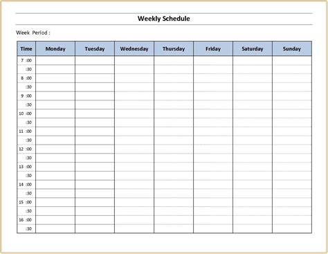 Monday Sunday Calendar Template In 2020 Calendar Template Weekly