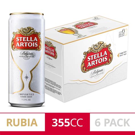 Cerveza Stella Artois 355cc Six Pack