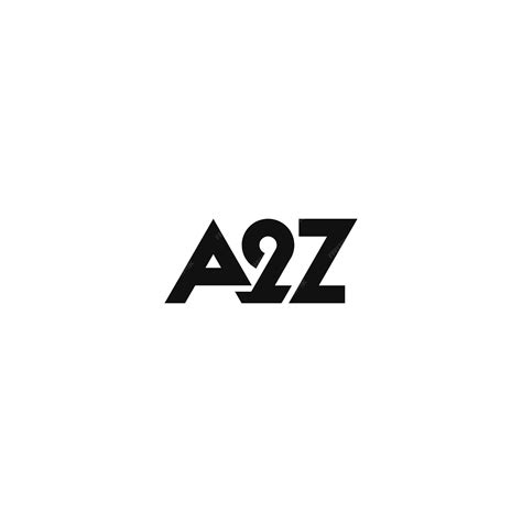 Premium Vector A2z Logo Black Ak 7