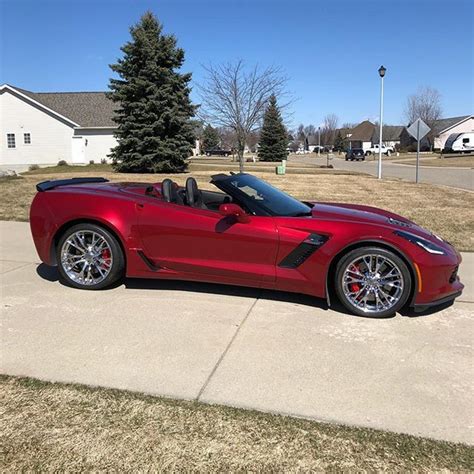 0nly 99 Corvette Z06 Convertibles Painted In Crystal Red Metallic This