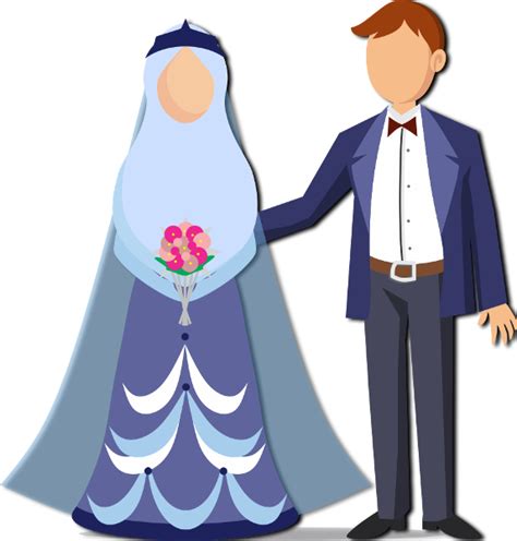 Png Download Gambar Kartun Muslimah Kartun Pernikahan Png