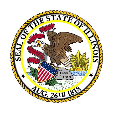 Illinois State Seal By Speedfighter Vectors And Illustrations With