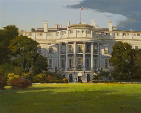 The White House South Portico John Pototschnik Fine Art