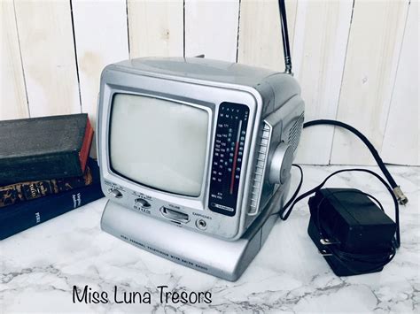 Etsy Vintage Portable Televisionmini Personal Television With Am