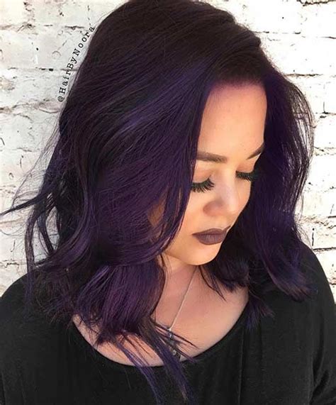 When prepping the hair, make sure. 41 Bold and Trendy Dark Purple Hair Color Ideas | StayGlam ...