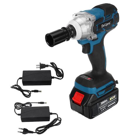 Drillpro 388vf Brushless Cordless Electric Impact Wrench 12 Inch Power