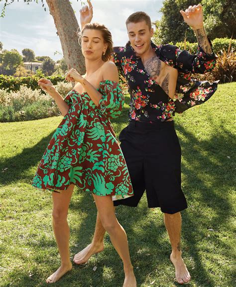 justin and hailey bieber vogue cover photographed by annie leibovitz justin hailey justin