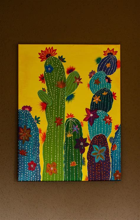 Cacti Paintings Acrylic Acrilic Paintings Art Painting Acrylic