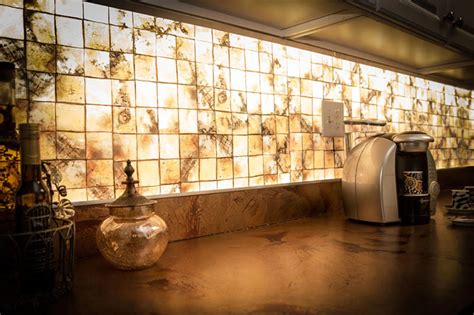 Led Backlit Kitchen Backsplash Decorative Ceiling Tile Backsplash