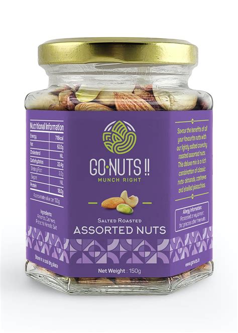 Get Salted Roasted Assorted Nuts Gm At Lbb Shop