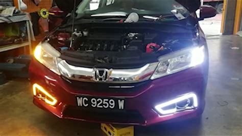 These fog lamps are suitable for honda cars and can be used in rain, fog, snow, sand and other weather conditions. Honda City GM6 2014 Fog Lamp Cover LED Bar Daytime Running ...