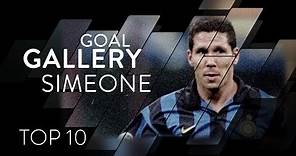 DIEGO SIMEONE | INTER TOP 10 GOALS | Goal Gallery 🇦🇷🖤💙