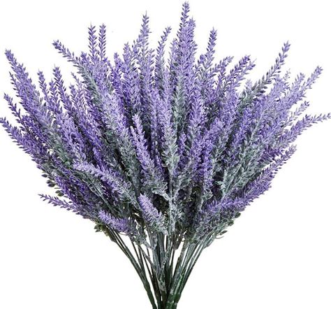 6 bundles artificial lavender plant silk lavender flowers etsy