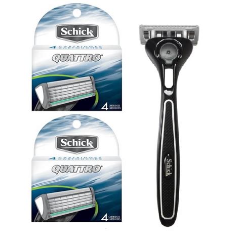 Flexibility to use all schick quattro for men razor on all schick quattro for men razor blade refills. 9 Schick Quattro Men Refills Blades Cartridges Fit ...