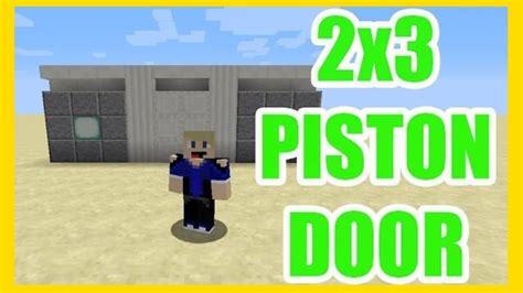 How to build an underground base tutorial (#16) | 마인크래프트 건축, 지하 생존 기지, 인테리어. Simple 2x3 Piston Door Flush 1.8 -Minecraft- Redstone ...