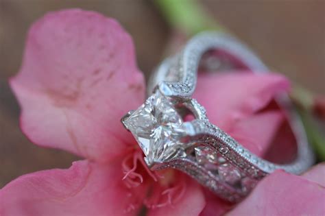 From Customers Photo Shoot Engagement Ring Princess Diamond