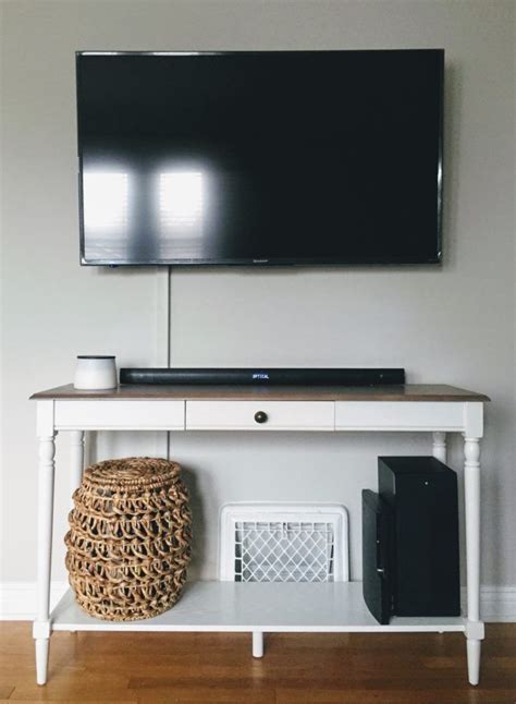 How To Hide Mounted Tv Cables Without Drilling Into The Wall