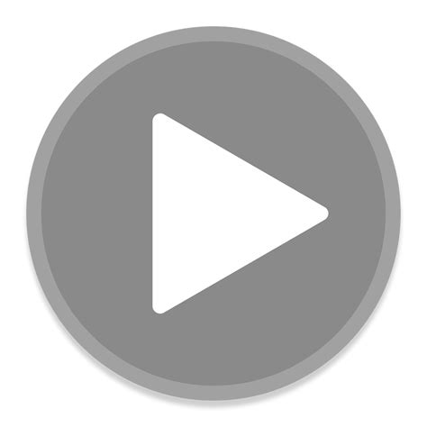 Play Grey Button Transparent Png Stickpng