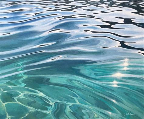 Fluid Abstract Teal Water Art Prints Clear Ocean Water 20x16 30x25