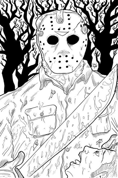 8 Best Horror Coloring Pages Images In 2020 Coloring Pages Coloring