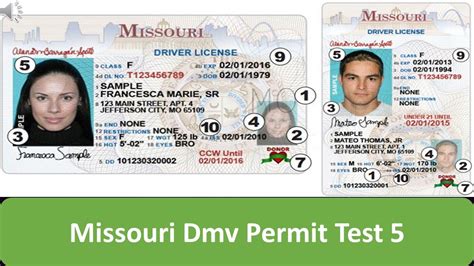 Missouri Dmv Permit Test 5 Youtube