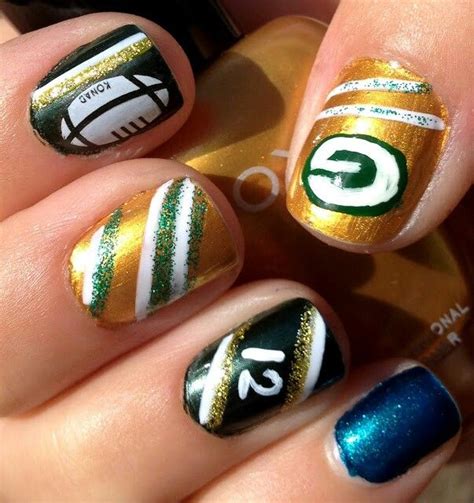 Green Bay Packers Nails Wow Nails Pretty Toe Nails Pretty Nail Art