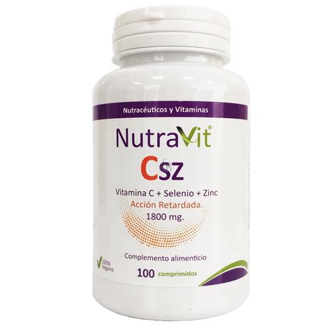 Comprar Nutravit Csz Vitamina C Selenio Zinc 100 Comprimidos