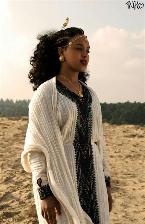 Habesha Cultural Female Costume Eritrean And Ethiopian Fotografie Hot