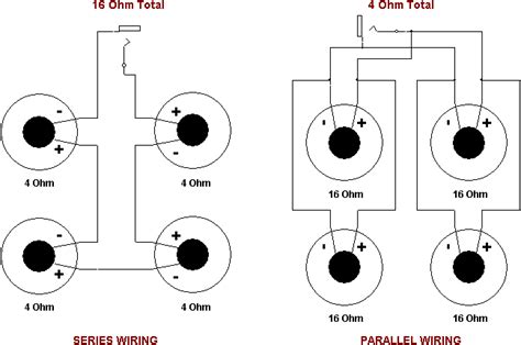 Wiring 8 Ohm Speakers To 4 Ohm