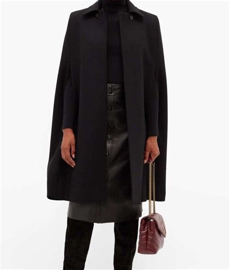 If this happen to you. Younger Season 7 Coat | Black Cap Kelsey Peters Coat