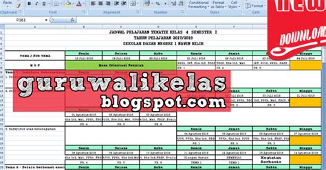 Aplikasi ini canggih dan mutkhakir karena berbais web dan databasenya bisa mengambil langsung dan melakukan. Contoh Jadwal Pelajaran SD Kurikulum 2013 Format Microsoft ...