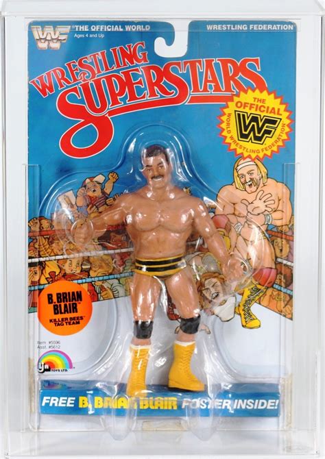 1987 LJN WWF Wrestling Superstars Carded Action Figure B Brian Blair