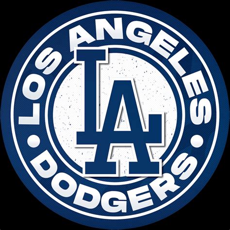 Mlb Los Angeles Dodgers Logo Circle Decor Wall Decal Vinyl Etsy