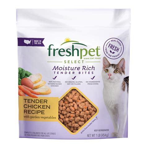Freshpet Chicken And Vegetables Flavor Fresh Cat Food Grain Free 1 Lb