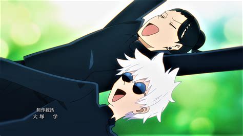 Jujutsu Kaisen Suguru Geto Satoru Gojo Glasses White Hair Anime Anime