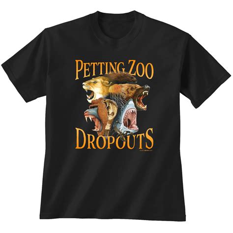 Petting Zoo Dropout T Shirt Graphic T Shirt Wild Animals Etsy