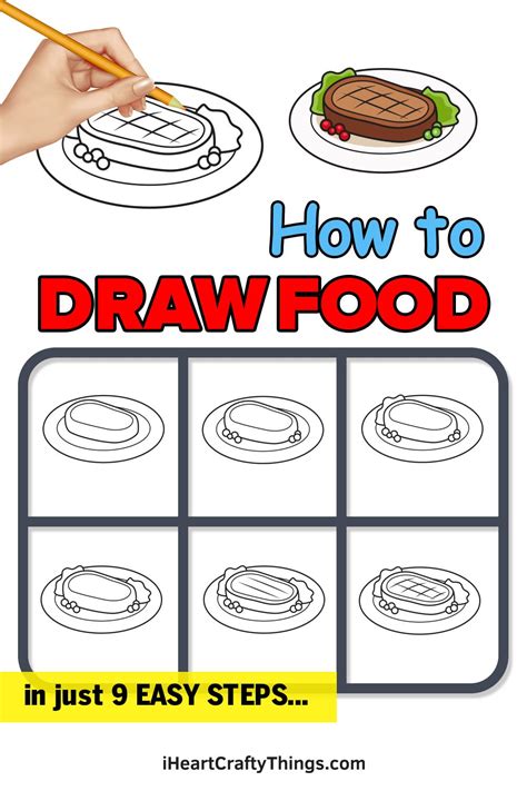 How To Draw Food Step By Step Guide Food Drawing Easy Cartoon